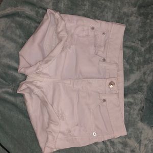 white american eagle shorts